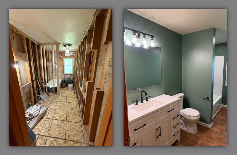 Bathroom Before and After